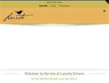 Tablet Screenshot of innatlauritawinery.com